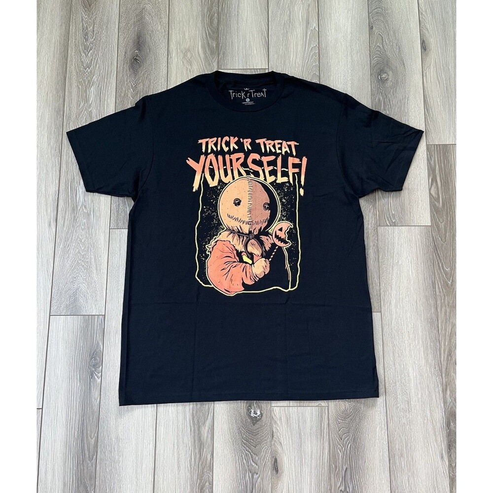 Ripple Junction TRICK ‘R TREAT YOURSELF Black Mens Short Sleeve Tee Sz Large